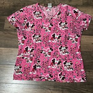 Disney scrub top size M